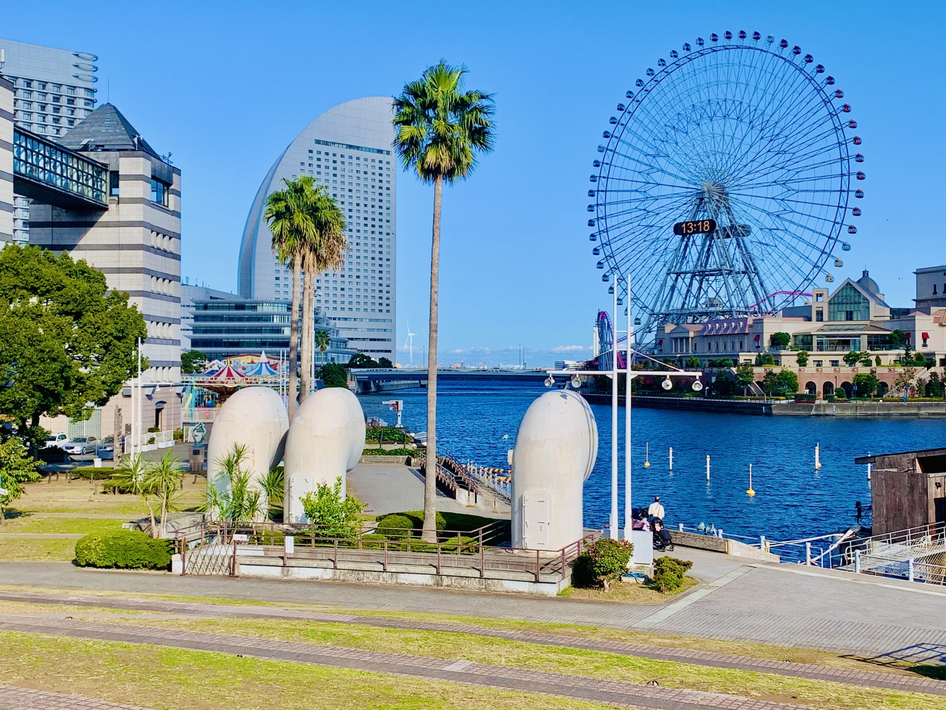 みなとみらいの近くを散歩