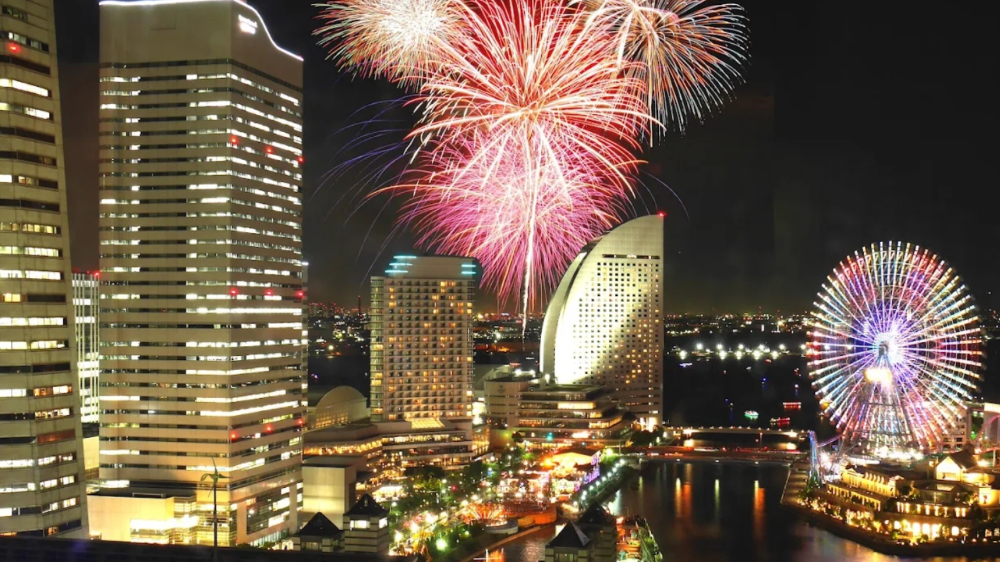 ニューオータニイン横浜プレミアムからのみなとみらい夜景